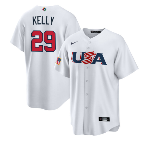 USA #29 Joe Kelly 2023 White World Classic Stitched Jersey