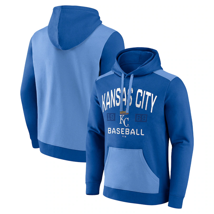 Kansas City Royals Royal Light Blue Chip In Pullover Hoodie