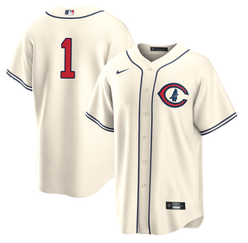 Chicago Cubs #1 Nick Madrigal 2022 Cream Field Of Dreams Cool Base Stitched Jersey