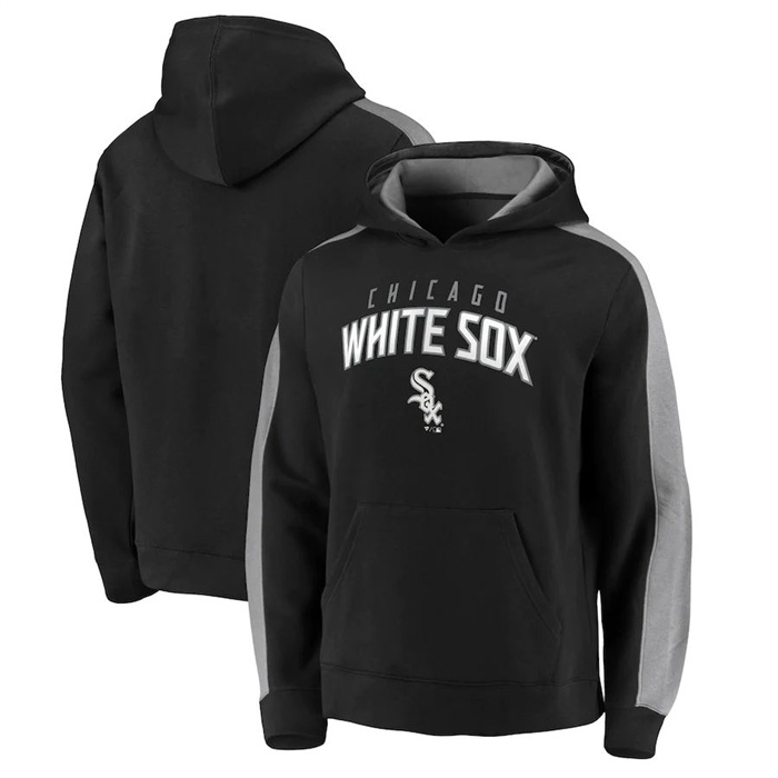 Chicago White Sox Black Game Time Arch Pullover Hoodie