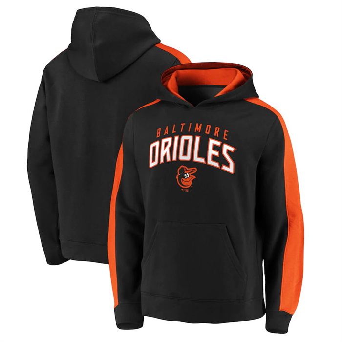 Baltimore Orioles Navy Game Time Arch Pullover Hoodie