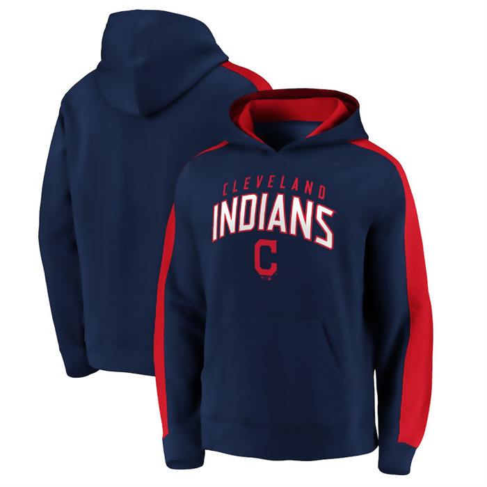Cleveland Guardians Navy Game Time Arch Pullover Hoodie
