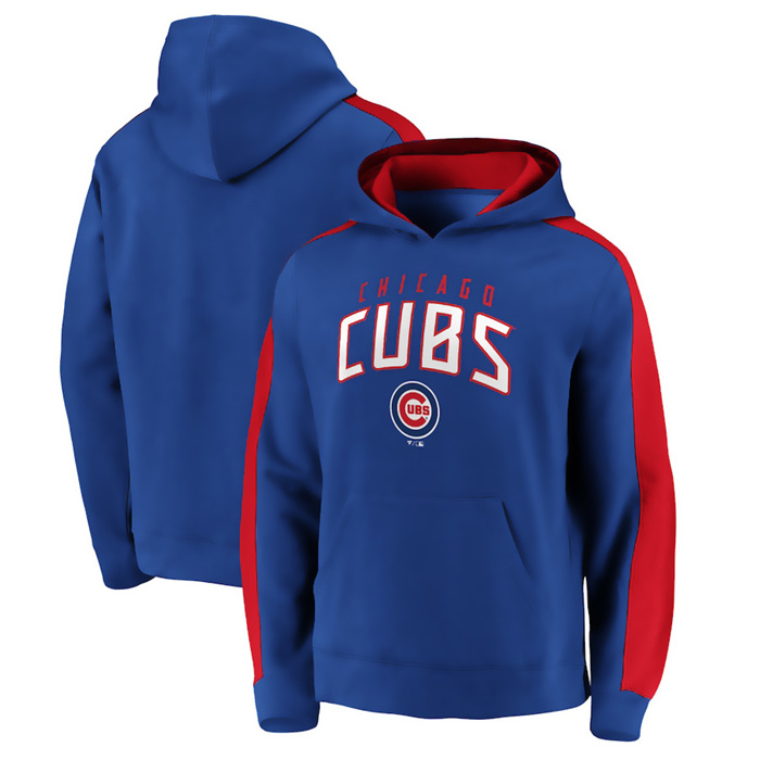 Chicago Cubs Royal Game Time Arch Pullover Hoodie