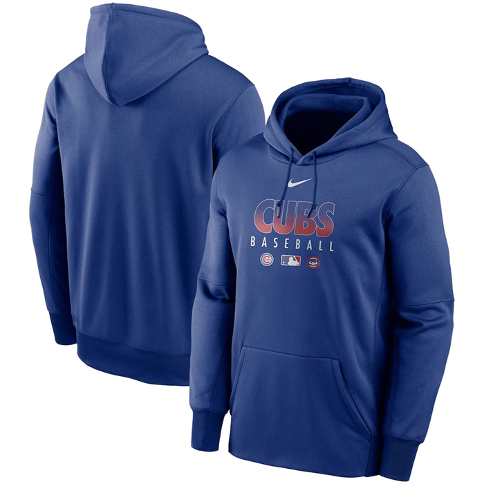 Chicago Cubs Royal 2022 Performance Pullover Hoodie