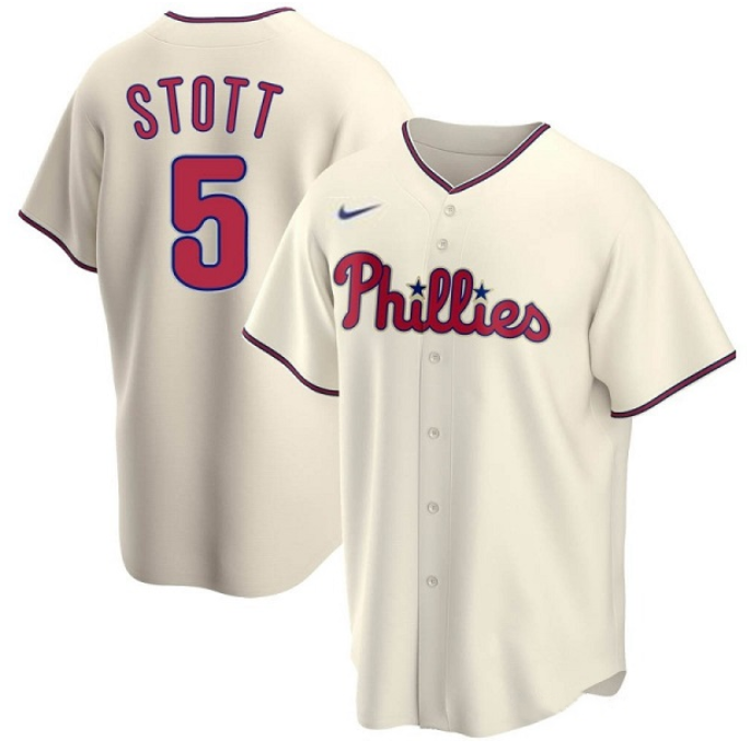 Philadelphia Phillies #5 Bryson Stott Cream Cool Base Stitched Jersey
