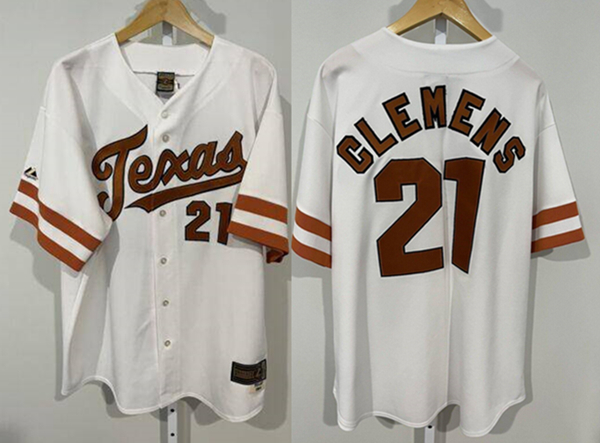#21 Roger Clemens White Stitched Jersey