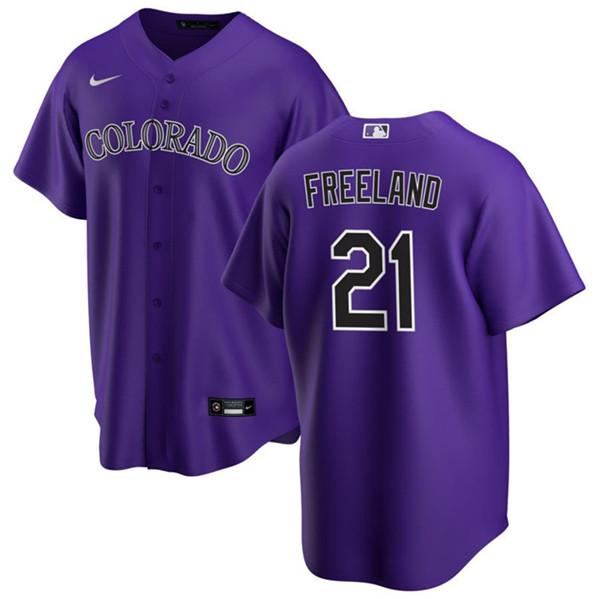 Colorado Rockies #21 Kyle Freeland Purple Stitched Jersey