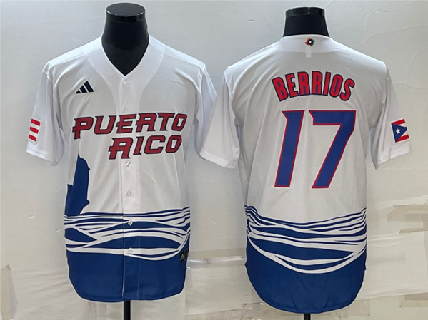 Dominican Republic #17 José Berríos 2023 White World Classic Stitched Jersey