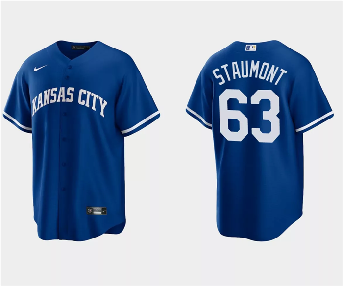 Kansas City Royals #63 Josh Staumont Royal Cool Base Stitched Jersey