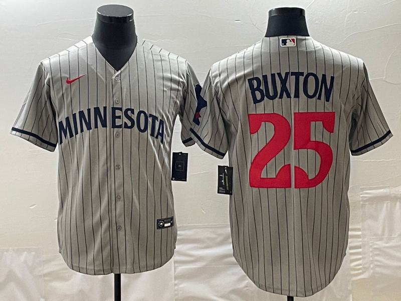 Minnesota Twins #25 Byron Buxton Gray Cool Base Stitched Jersey