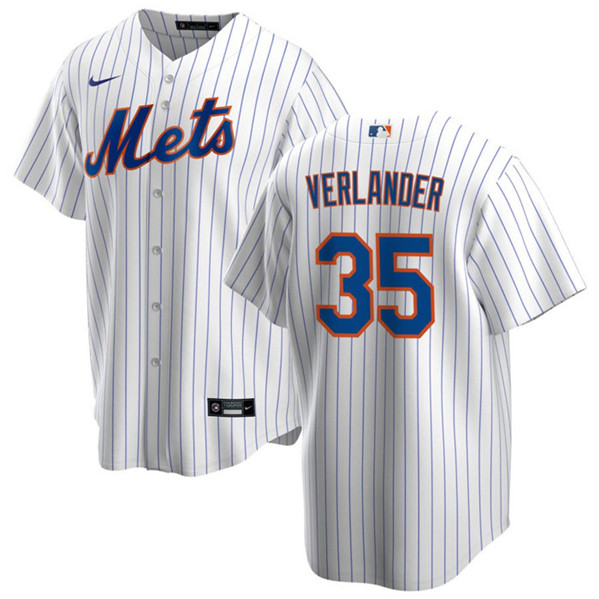 New York Mets #35 Justin Verlander White Cool Base Stitched Jersey