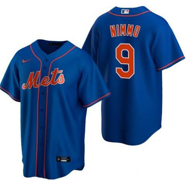 New York Mets #9 Brandon Nimmo Royal Cool Base Stitched Jersey