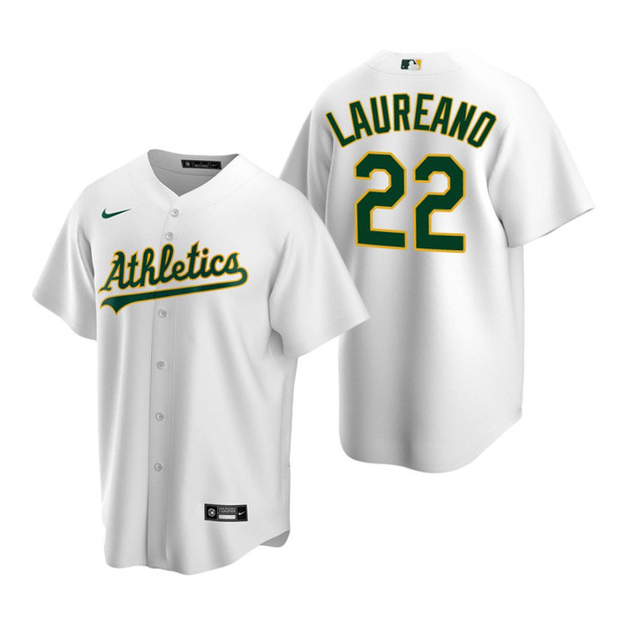 Oakland Athletics #22 Ramón Laureano White Cool Base Stitched Jersey