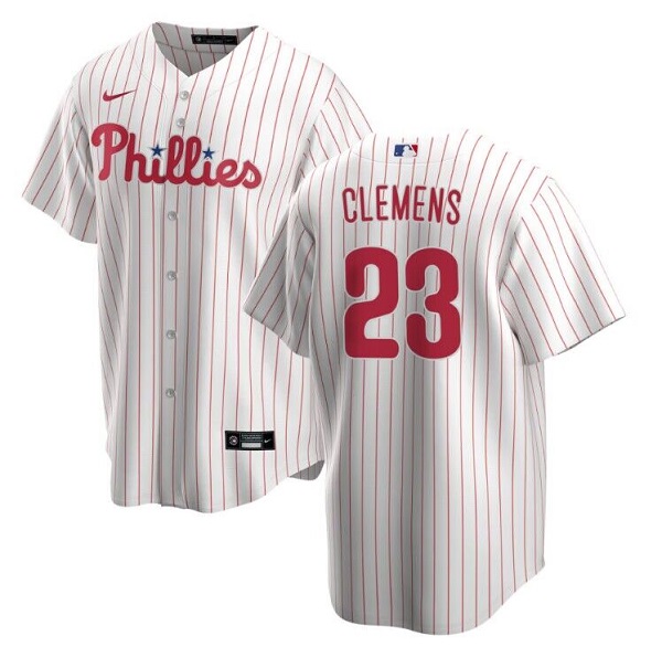 Philadelphia Phillies #23 Kody Clemens White Cool Base Stitched Jersey