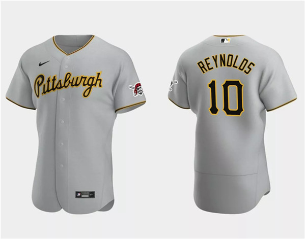 Pittsburgh Pirates #10 Bryan Reynolds Gray Flex Base Stitched Jersey