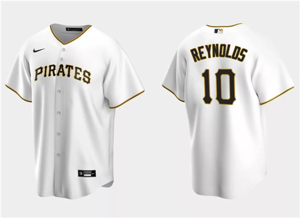 Pittsburgh Pirates #10 Bryan Reynolds White Cool Base Stitched Jersey