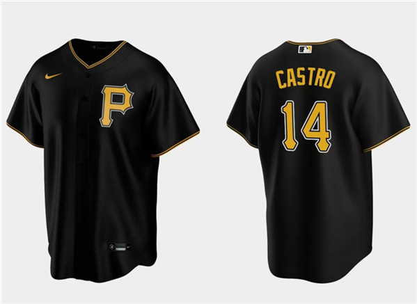 Pittsburgh Pirates #14 Rodolfo Castro Black Cool Base Stitched Jersey