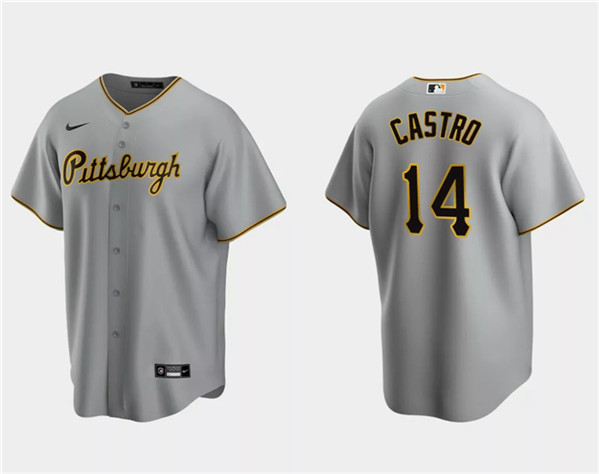 Pittsburgh Pirates #14 Rodolfo Castro Gray Cool Base Stitched Jersey