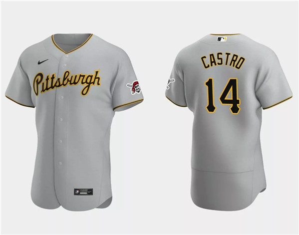 Pittsburgh Pirates #14 Rodolfo Castro Gray Flex Base Stitched Jersey