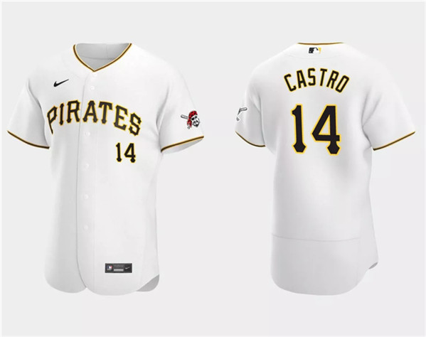 Pittsburgh Pirates #14 Rodolfo Castro White Flex Base Stitched Jersey