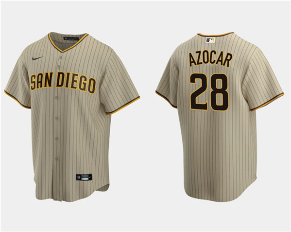 San Diego Padres #28 José Azocar Tan Cool Base Stitched Jersey