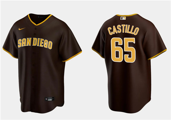 San Diego Padres #65 José Castillo Brown Cool Base Stitched Jersey