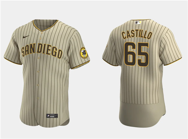 San Diego Padres #65 José Castillo Tan Flex Base Stitched Jersey