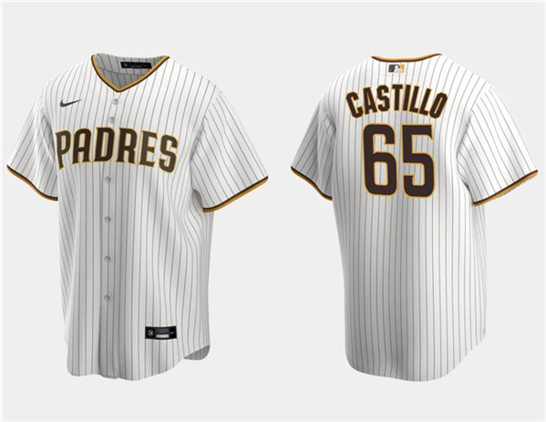 San Diego Padres #65 José Castillo White Cool Base Stitched Jersey