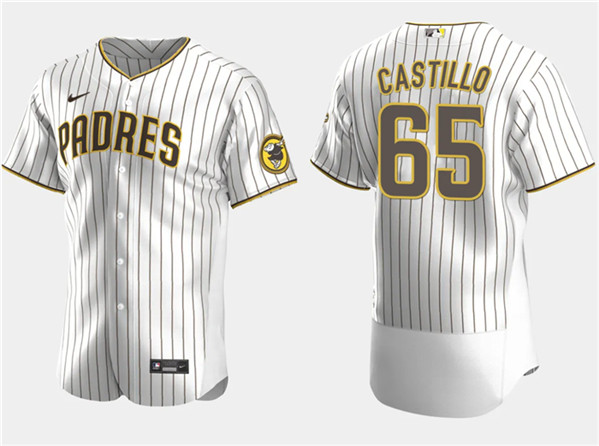 San Diego Padres #65 José Castillo White Flex Base Stitched Jersey
