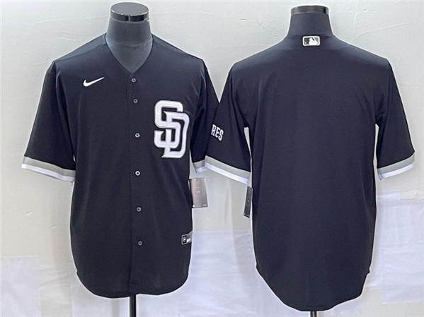 San Diego Padres Blank Black Cool Base Stitched Jersey