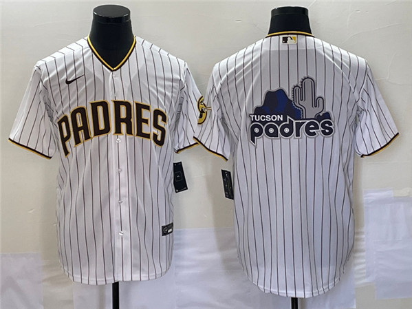 San Diego Padres White Team Big Logo Cool Base Stitched Jersey