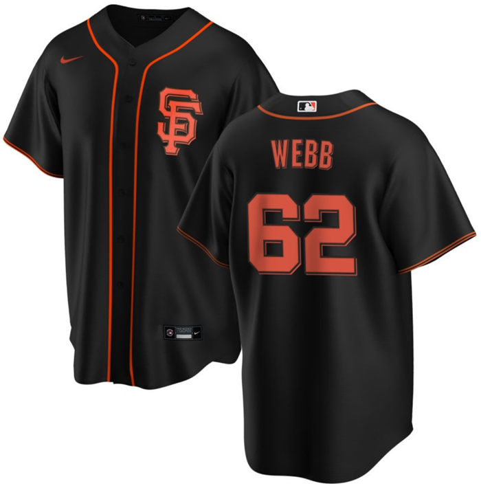 San Francisco Giants #62 Logan Webb Black Cool Base Stitched Jersey