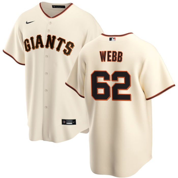 San Francisco Giants #62 Logan Webb Cream Cool Base Stitched Jersey