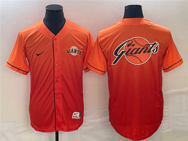 San Francisco Giants Orange Team Big Logo Cool Base Stitched Jersey