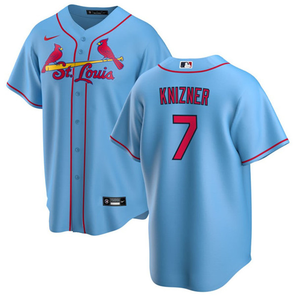 St. Louis Cardinals #7 Andrew Knizner Blue Cool Base Stitched Jersey