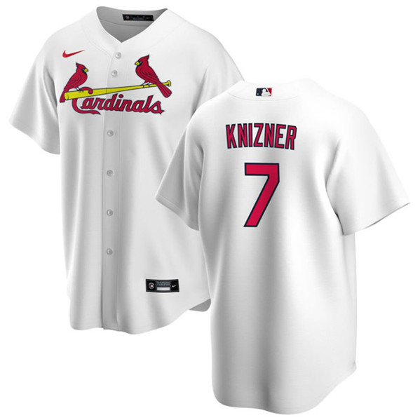 St. Louis Cardinals #7 Andrew Knizner White Cool Base Stitched Jersey