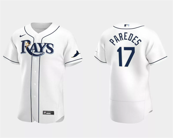 Tampa Bay Rays #17 Isaac Paredes White Flex Base Stitched Jersey