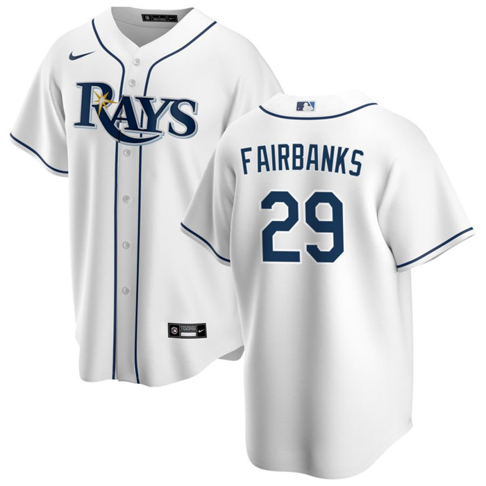 Tampa Bay Rays #29 Pete Fairbanks White Cool Base Stitched Jersey