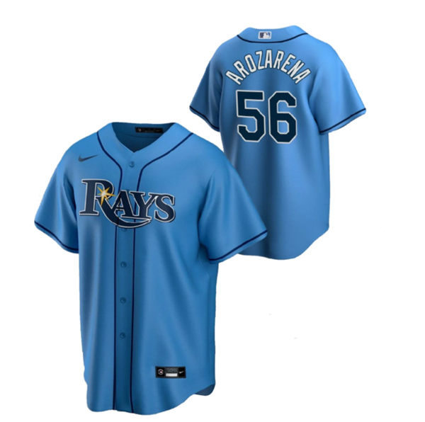 Tampa Bay Rays #56 Randy Arozarena Blue Cool Base Stitched Jersey