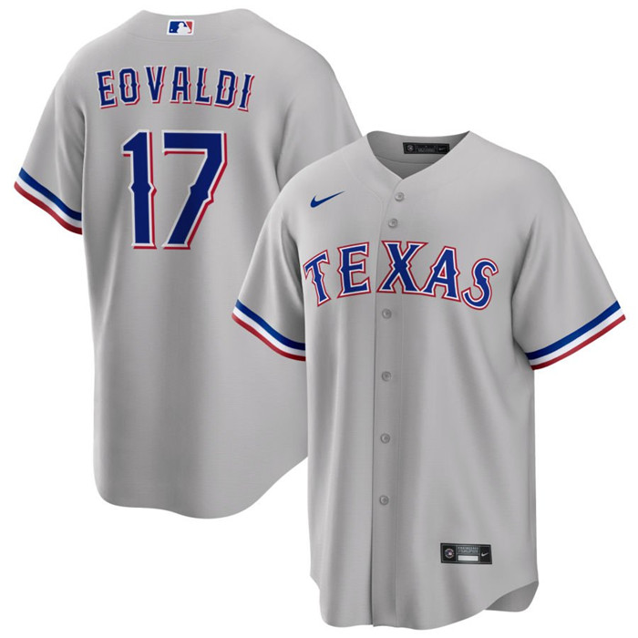 Texas Rangers #17 Nathan Eovaldi Gray Cool Base Stitched Jersey