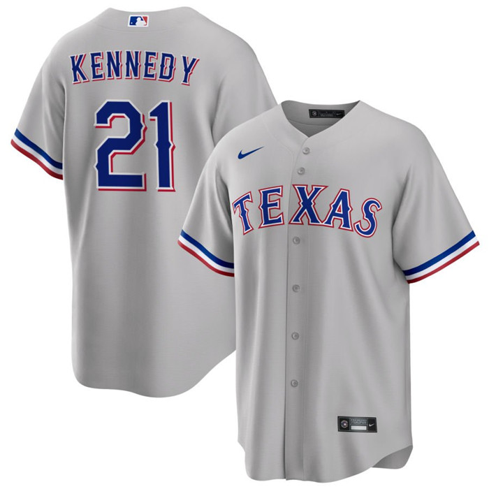Texas Rangers #21 Ian Kennedy Gray Cool Base Stitched Jersey
