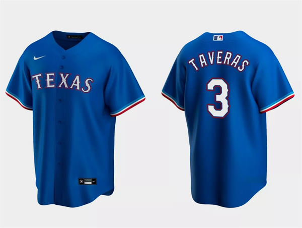 Texas Rangers #3 Leody Taveras Royal Cool Base Stitched Jersey