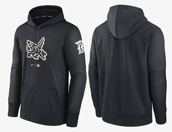 Texas Rangers Black City Connect Pullover Hoodie