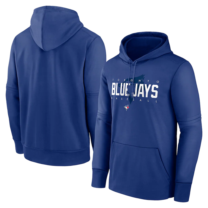 Toronto Blue Jays Blue 2022 Therma Performance Pullover Hoodie