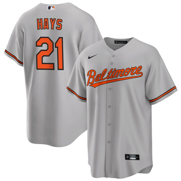 Baltimore Orioles #21 Austin Hays Gray Cool Base Stitched Jersey