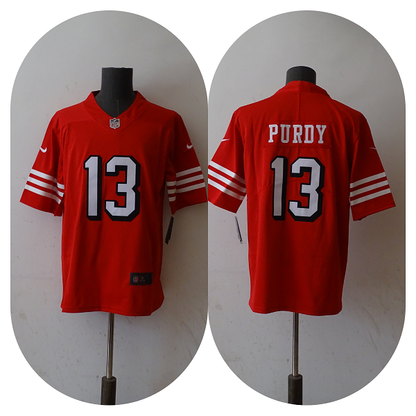 San Francisco 49ers #13 Brock Purdy New Red Vapor Untouchable Limited Stitched Jersey