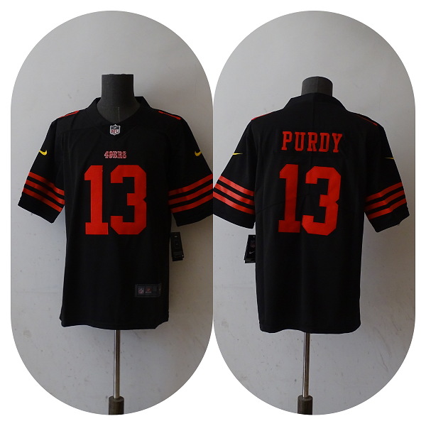 San Francisco 49ers #13 Brock Purdy Black Vapor Untouchable Limited Stitched Jersey