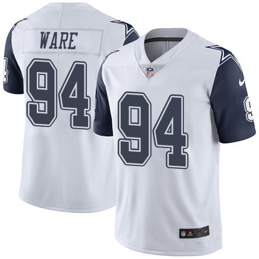 Dallas Cowboys #94 DeMarcus Ware White Vapor Limited Stitched Jersey