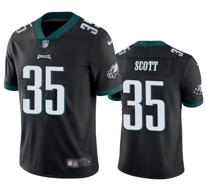 Philadelphia Eagles #35 Boston Scott Black Vapor Untouchable Limited Stitched Jersey