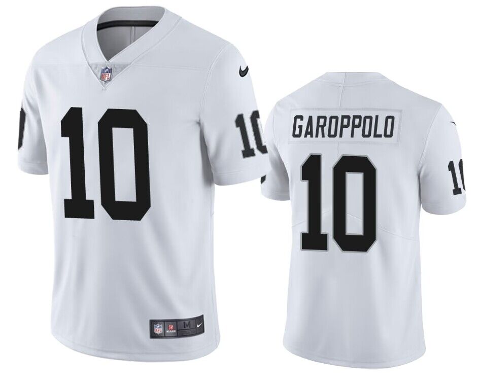 Las Vegas Raiders #10 Jimmy Garoppolo White Vapor Untouchable Stitched Jersey